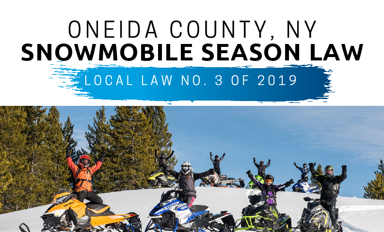 Oneida County Snowmobile Law Poster
